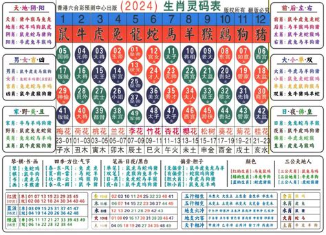 六合彩五行|2024年【六合彩生肖号码】属性知识对照表